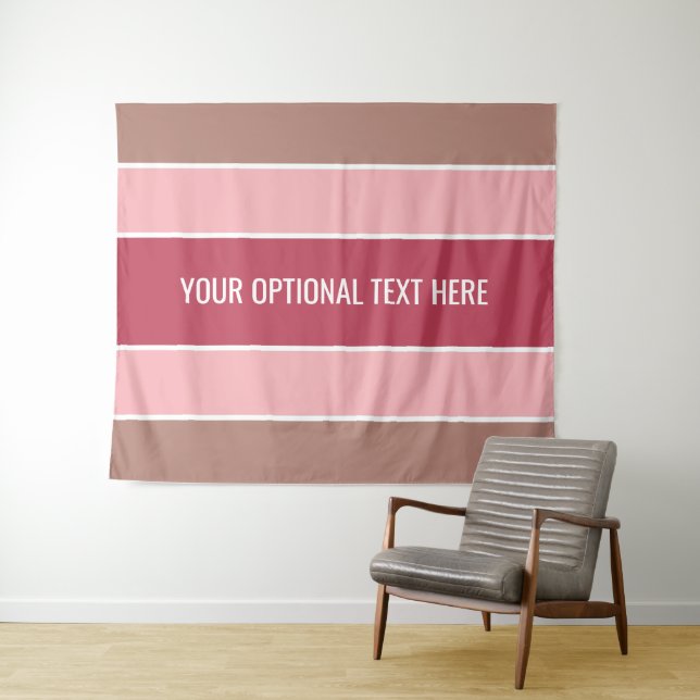 Tapiz Tiras de texto personalizado patrón (In situ (horizontal))
