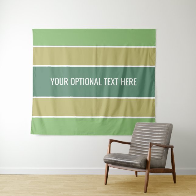 Tapiz Tiras de texto personalizado patrón (In situ (horizontal))