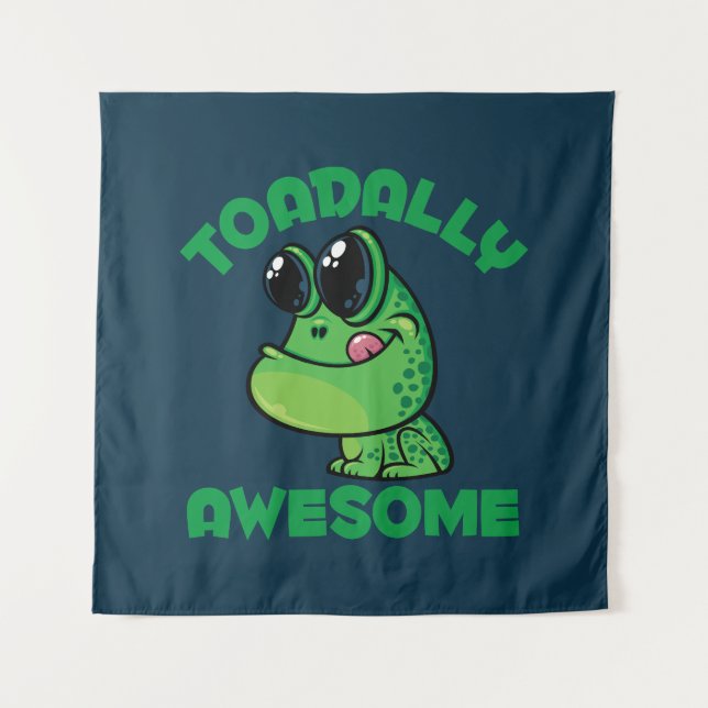Tapiz Toad Personalizado feliz y asombroso (Anverso)