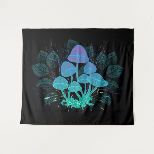 Tapiz Toadstools en Bushes (Anverso (horizontal))