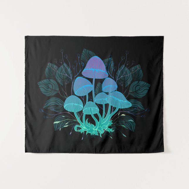 Tapiz Toadstools en Bushes (Anverso (horizontal))