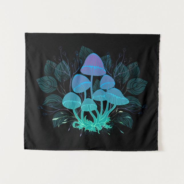 Tapiz Toadstools en Bushes (Anverso (horizontal))