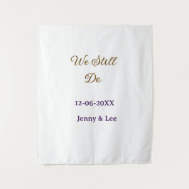 Tapiz Todavía hacemos rosa marrón nombre fecha año boho