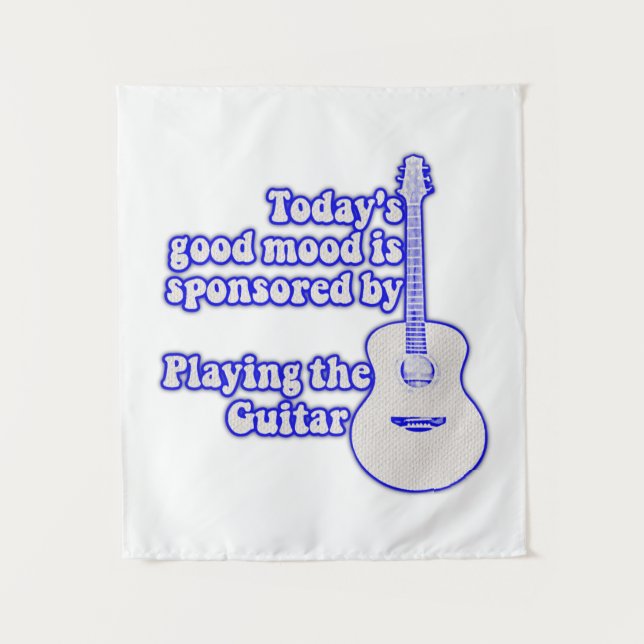 Tapiz Today's good mood is sponsored by the guitar (Anverso)