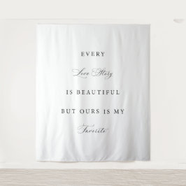 Tapiz Todo cuento de amor es un hermoso fondo de boda