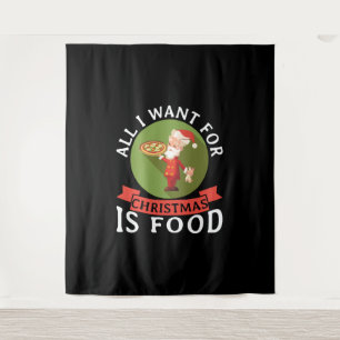 Tapiz Todo Lo Que Quiero De Los Navidades Es Cena De Nav