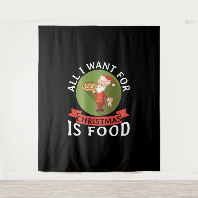 Tapiz Todo Lo Que Quiero De Los Navidades Es Cena De Nav (Anverso)