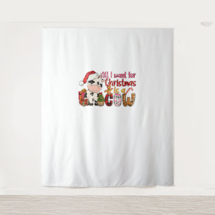 Tapiz Todo Lo Que Quiero De Los Navidades Es Vacas Xmas