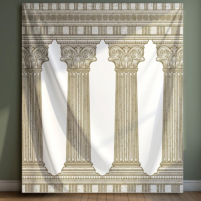 Tapiz Toga Party Photo Backdrop with columns (Subido por el creador)