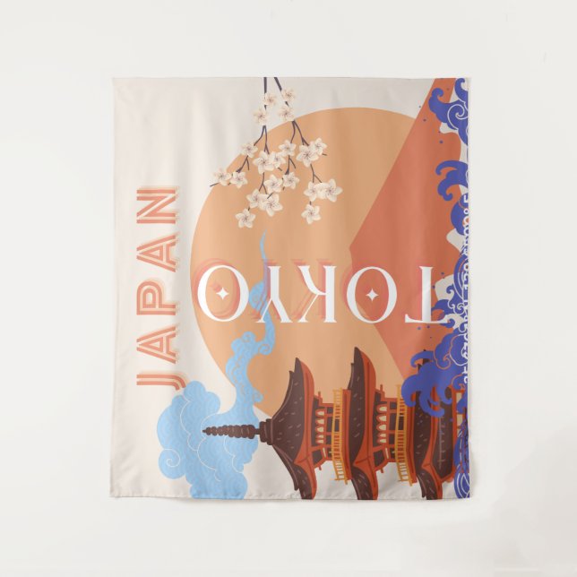 Tapiz Tokyo Japan Travel Art (Anverso)