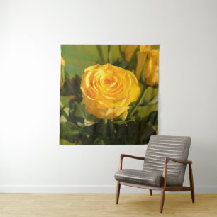 Tapiz Tómate tiempo para oler la rosa amarilla