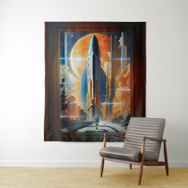 Tapiz Tome El Lanzamiento Lunar - Viaje Al Poster Moon R