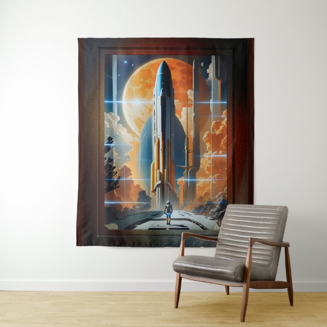Tapiz Tome El Lanzamiento Lunar - Viaje Al Poster Moon R (In situ)
