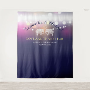 Tapiz TONELADAS DE AMOR/ Luces Nocturnas de Elefante Bod