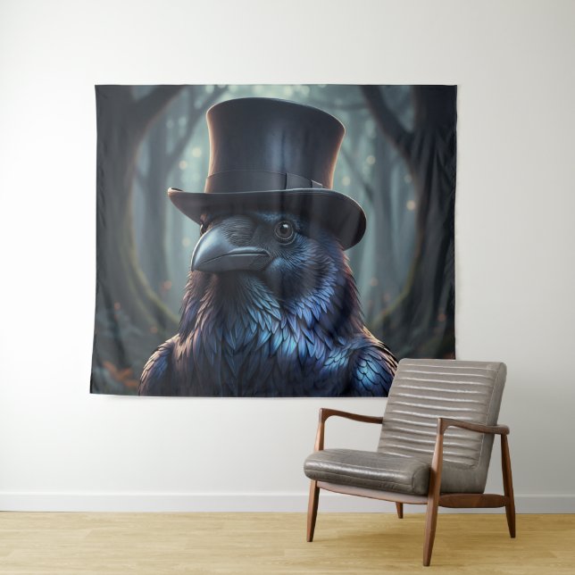 Tapiz Top Hat Blackbird The Raven (In situ (horizontal))