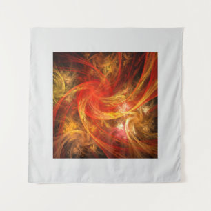 Tapiz Tormenta de Fuego Arte Abstracto Moderno Energía R