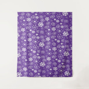 Tapiz Tormenta de nieve con fondo morado