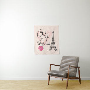 Tapiz Torre Eiffel dibujada a mano