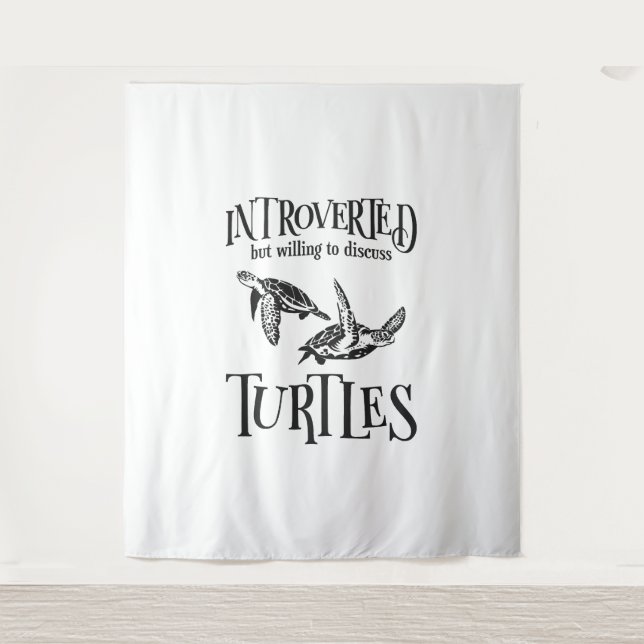 Tapiz Tortuga de tortuga marina introducida (Anverso)