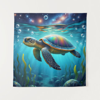 Tapiz Tortuga marina galáctica