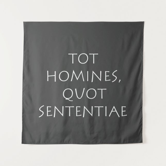 Tapiz Tot homines quot sententiae (Anverso)