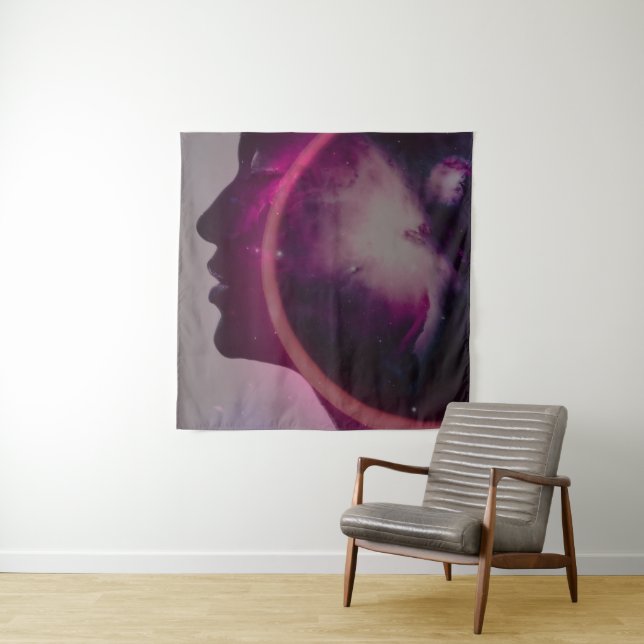 Tapiz Total solar eclipse August 2026 text personalized (In situ)