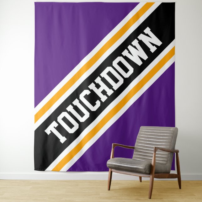 Tapiz TOUCHDOWN Fun Purple Black Yellow Slpes (In situ)