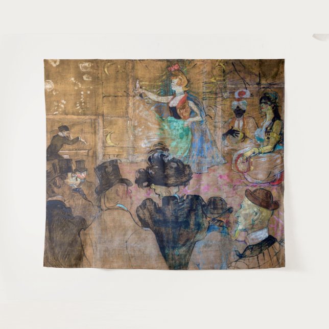 Tapiz Toulouse-Lautrec - Baile morisca / Los Almehs (Anverso (horizontal))