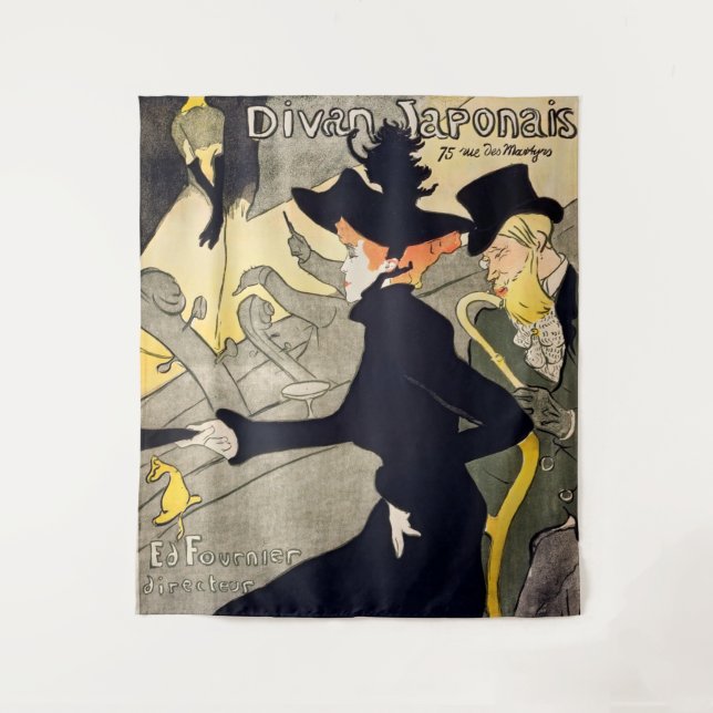 Tapiz Toulouse-Lautrec - Divan Japonais (Anverso)
