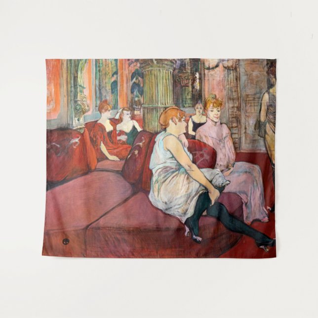 Tapiz Toulouse-Lautrec - En el Salón, rue des Moulins (Anverso (horizontal))