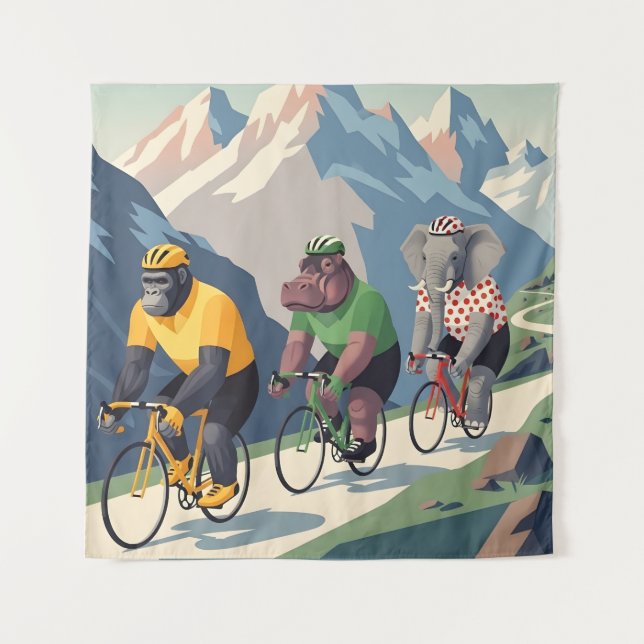 Tapiz Tour de France WPA styled canvas print (Anverso)