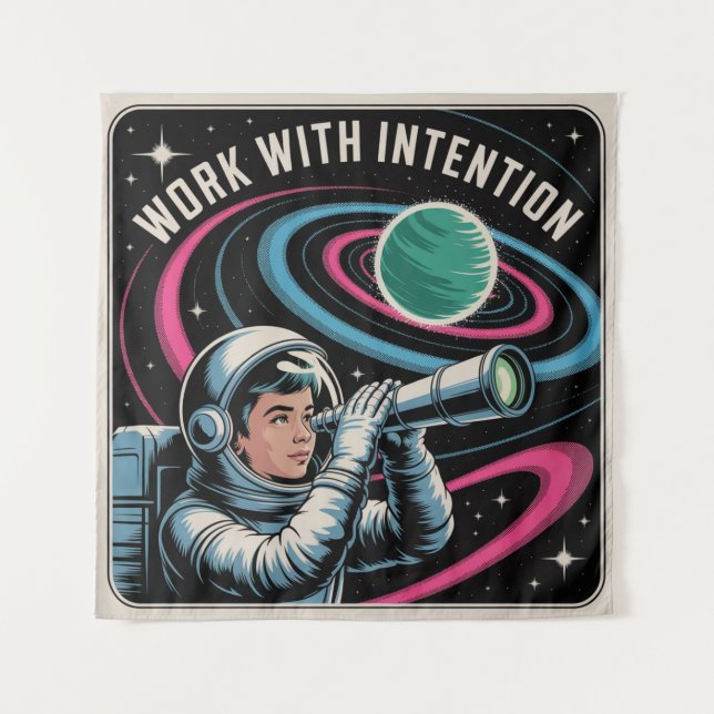 Tapiz Trabajar Con Intención (Anverso)