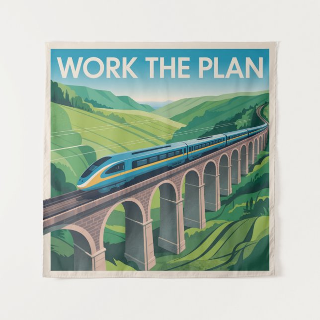 Tapiz Trabajar El Plan (Anverso)