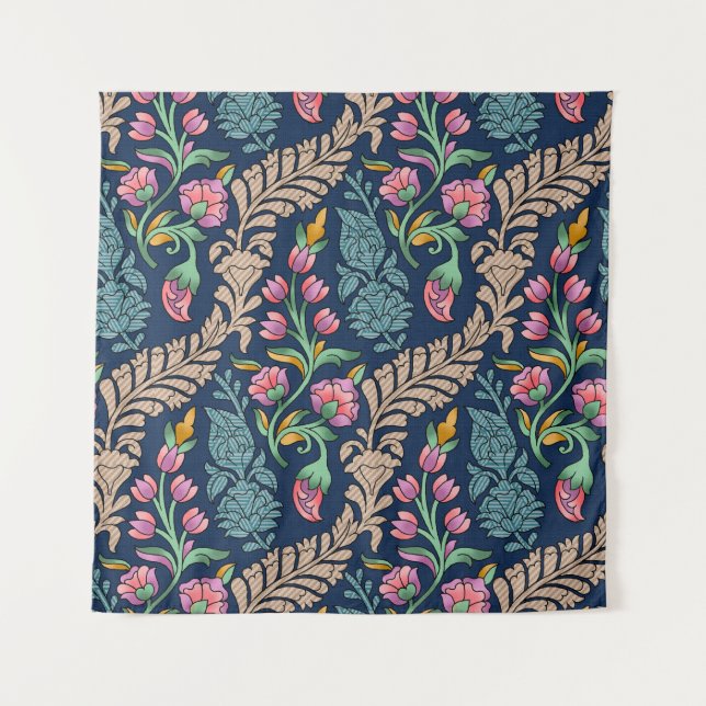 Tapiz Traditional Mughal Allover Designart,pattern,flora (Anverso)