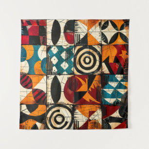 Tapiz Tráfico de arte de patrón tribal africano