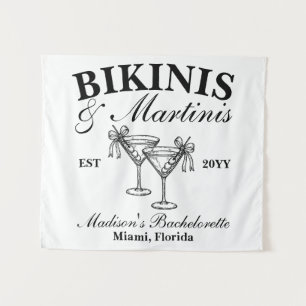 Tapiz Trajes de Baño Personalizados y Martinis para Desp