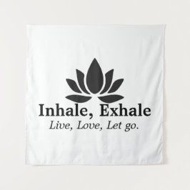 Tapiz Tranquil Lotus: Inspiración inhalatoria y exhalado