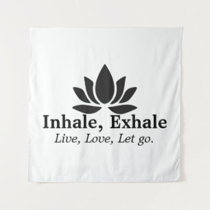 Tapiz Tranquil Lotus: Inspiración inhalatoria y exhalado