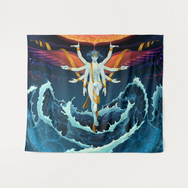 Tapiz Tranquilidad caótica (Anverso (horizontal))