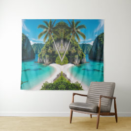 Tapiz "Tranquilidad tropical: Escape a una cala oculta"