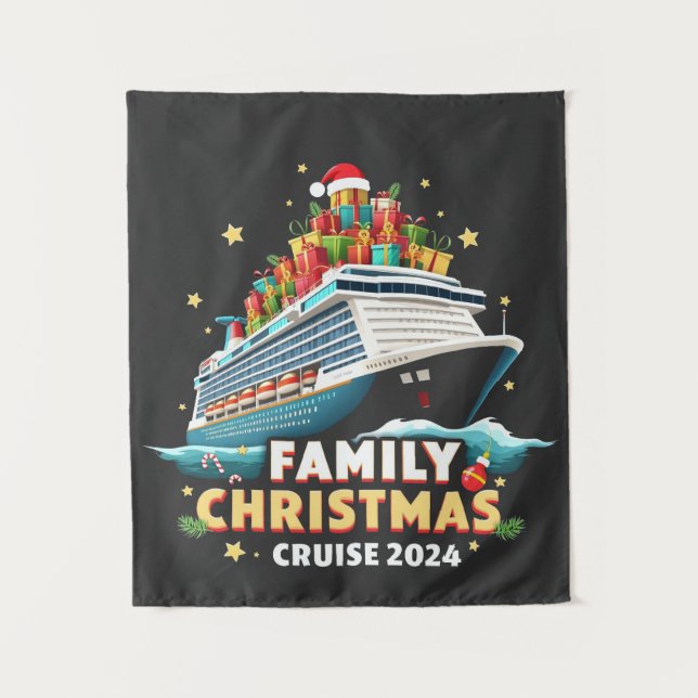 Tapiz Travesía de Navidades familiares de crucero 2024 (Anverso)