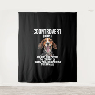 Tapiz Treeing Walker Coonhound Lover Dog Coontrovert