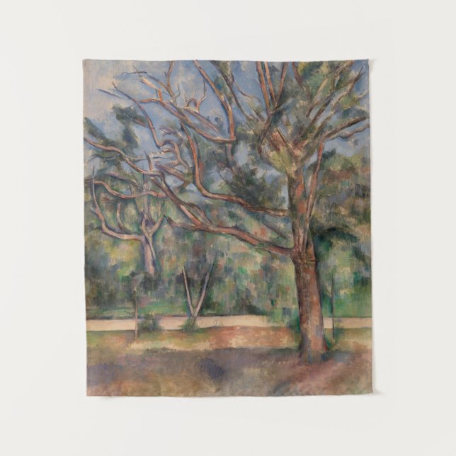 Tapiz Trees and Road, Post Impressionist Landscape (Anverso)