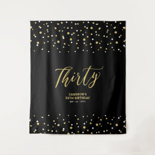 Tapiz Treinta Fondo para fiesta de cumpleaños número 3