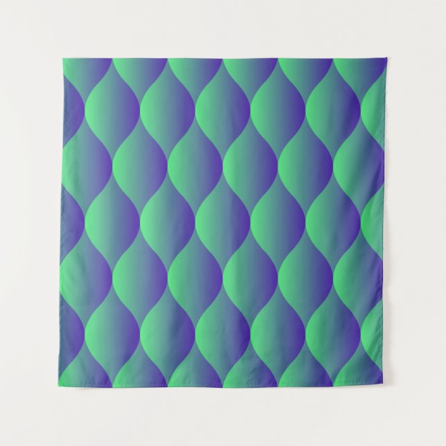 Tapiz Trendy geometric pattern with abstract shapes in n (Anverso)