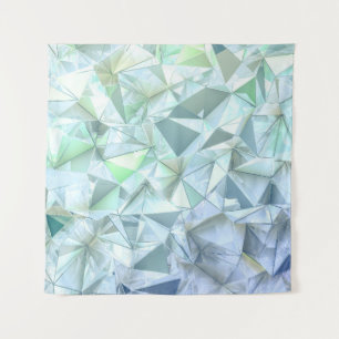 Tapiz Triángulo de cristal 3D, representación ilustrativ