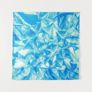 Tapiz Triángulo de cristal, fondo 3D representado.
