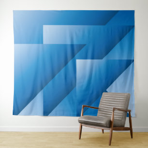 Tapiz Triángulos azules