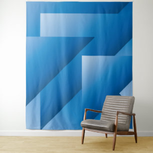 Tapiz Triángulos azules