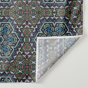 Tapiz Tribal de bordados sin mar etno boho ornamental t